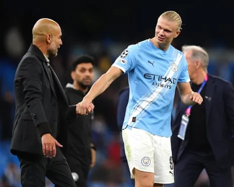 Haaland Joins Elite Champions League 50-Goal Club, Hailed by Guardiola as CR7 and Messi's Fellow Monster