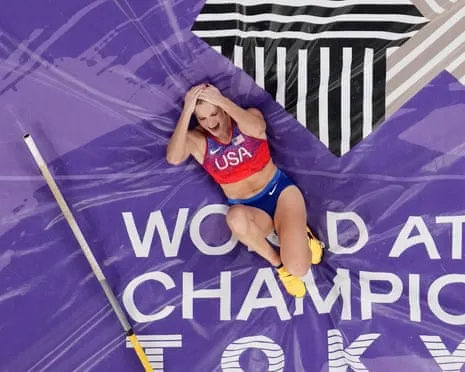 The American vaulter claims third world pole vault gold in thrilling Japanese final