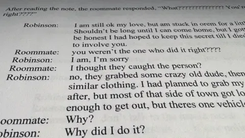 Full Text Thread Involving Charlie Kirk Suspect and Housemate