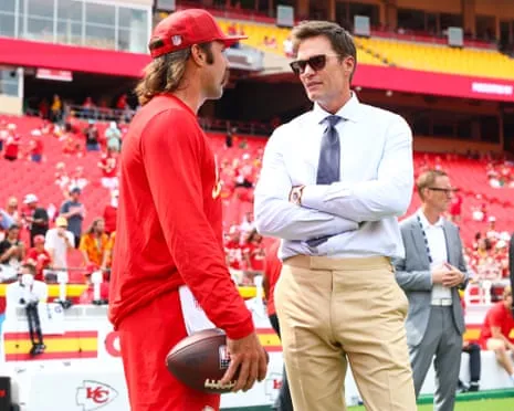 The seven-time Super Bowl champion ignites online backlash as showing up in Vegas team booth