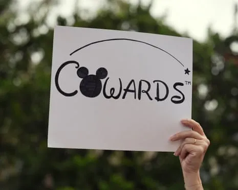 Hundreds Protest Near Disney HQ Over ‘Authoritarian’ Kimmel Show Removal